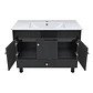 Mueble Vanitorio Bellmont Negro con Cubierta 100x47x80 cm (Incluye Cubierta de Loza) - Miniatura 8