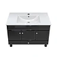 Mueble Vanitorio Bellmont Negro con Cubierta 100x47x80 cm (Incluye Cubierta de Loza) - Miniatura 9
