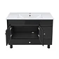 Mueble Vanitorio Bellmont Negro con Cubierta 100x47x80 cm (Incluye Cubierta de Loza) - Miniatura 10