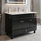 Mueble Vanitorio Bellmont Negro con Cubierta 100x47x80 cm (Incluye Cubierta de Loza) - Miniatura 3