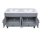 Mueble Vanitorio Doble Bellmont Gris con Cubierta 120x47x80 cm (Incluye Cubierta de Loza) - Miniatura 5