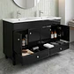 Mueble Vanitorio Doble Bellmont Negro con Cubierta 120x47x80 cm (Incluye Cubierta de Loza) - Miniatura 4