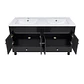 Mueble Vanitorio Doble Bellmont Negro con Cubierta 120x47x80 cm (Incluye Cubierta de Loza) - Miniatura 5