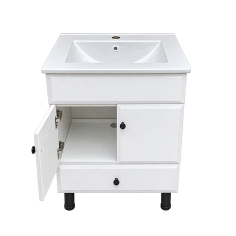 Mueble Vanitorio Bellmont Blanco con Cubierta 60x47x80 cm (Incluye Cubierta de Loza) 8
