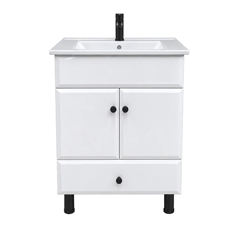 Mueble Vanitorio Bellmont Blanco con Cubierta 60x47x80 cm (Incluye Cubierta de Loza) 9