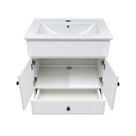Mueble Vanitorio Bellmont Blanco con Cubierta 60x47x80 cm (Incluye Cubierta de Loza) 10