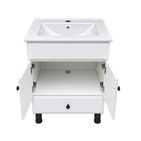 Mueble Vanitorio Bellmont Blanco con Cubierta 60x47x80 cm (Incluye Cubierta de Loza) 11