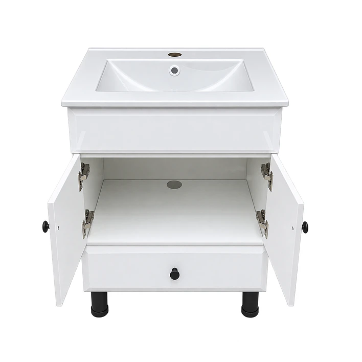 Mueble Vanitorio Bellmont Blanco con Cubierta 60x47x80 cm (Incluye Cubierta de Loza) 11