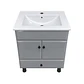 Mueble Vanitorio Bellmont Gris con Cubierta 60x47x80 cm (Incluye Cubierta de Loza) - Miniatura 5