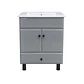 Mueble Vanitorio Bellmont Gris con Cubierta 60x47x80 cm (Incluye Cubierta de Loza) - Miniatura 1