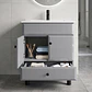 Mueble Vanitorio Bellmont Gris con Cubierta 60x47x80 cm (Incluye Cubierta de Loza) - Miniatura 2