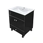 Mueble Vanitorio Bellmont Negro con Cubierta 60x47x80 cm (Incluye Cubierta de Loza) - Miniatura 7