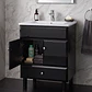 Mueble Vanitorio Bellmont Negro con Cubierta 60x47x80 cm (Incluye Cubierta de Loza) - Miniatura 3