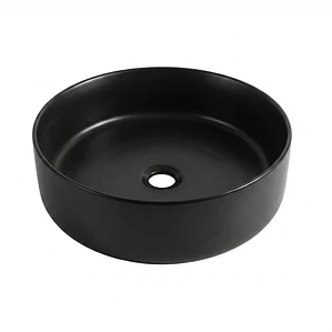 Lavamanos Redondo Sobreponer Joytek Loza 042AN Negro Mate | 36x12 cm