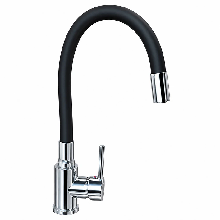 Llave Monomando Flexible para Lavaplatos Blanca CG22N 6
