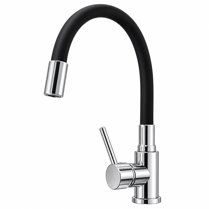 Llave Monomando Flexible para Lavaplatos Blanca CG22N 7
