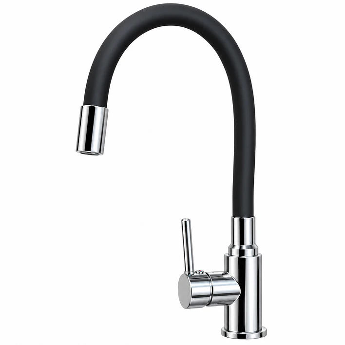 Llave Monomando Flexible para Lavaplatos Blanca CG22N 8