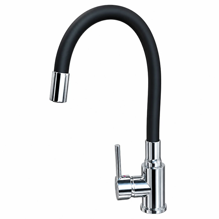 Llave Monomando Flexible para Lavaplatos Blanca CG22N 9