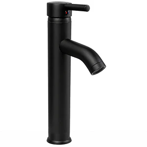 Llave Monomando alta para Lavamanos Negra BG01CN