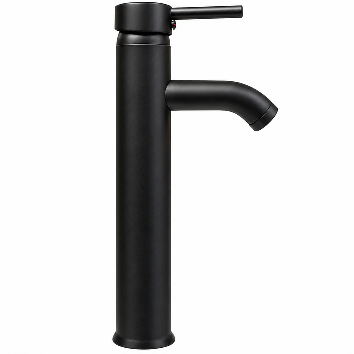 Llave Monomando alta para Lavamanos Negra BG01CN 7