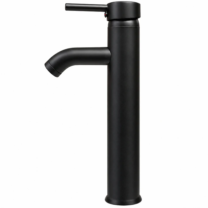 Llave Monomando alta para Lavamanos Negra BG01CN 8