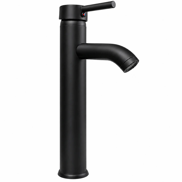 Llave Monomando alta para Lavamanos Negra BG01CN 5