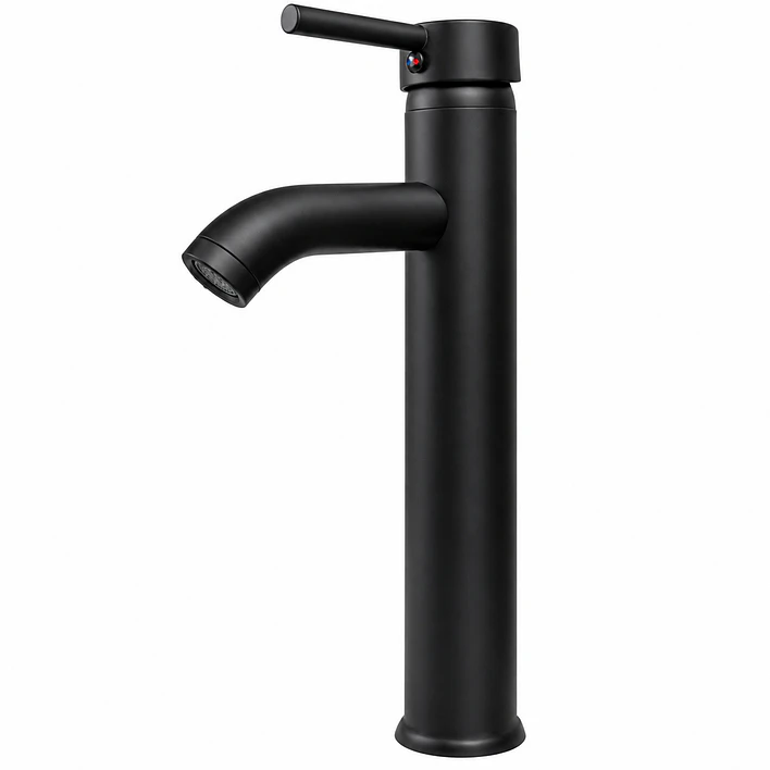 Llave Monomando alta para Lavamanos Negra BG01CN 9