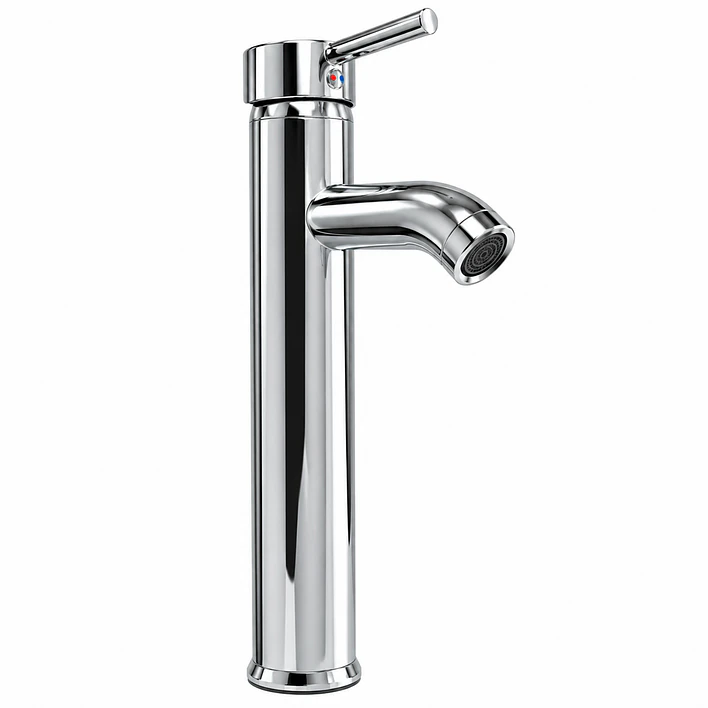 Llave Monomando alta para Lavamanos Cromada BG01C 5