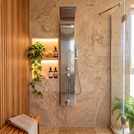 Columna Ducha Deluxe Cromada CD127C 5