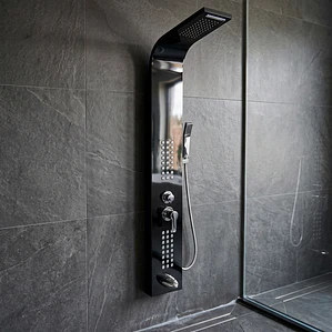 Columna Ducha Deluxe Negra CD127N
