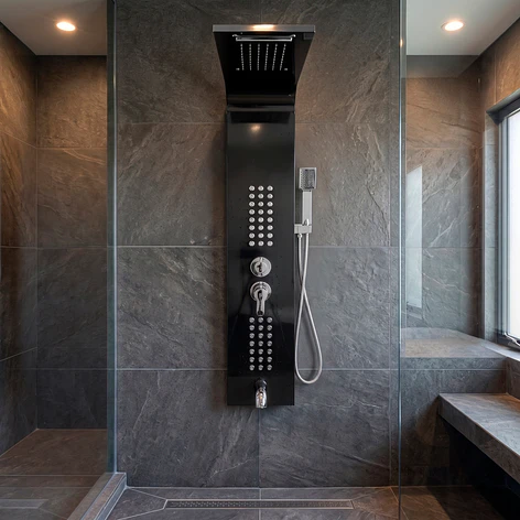 Columna Ducha Deluxe Negra CD127N 3