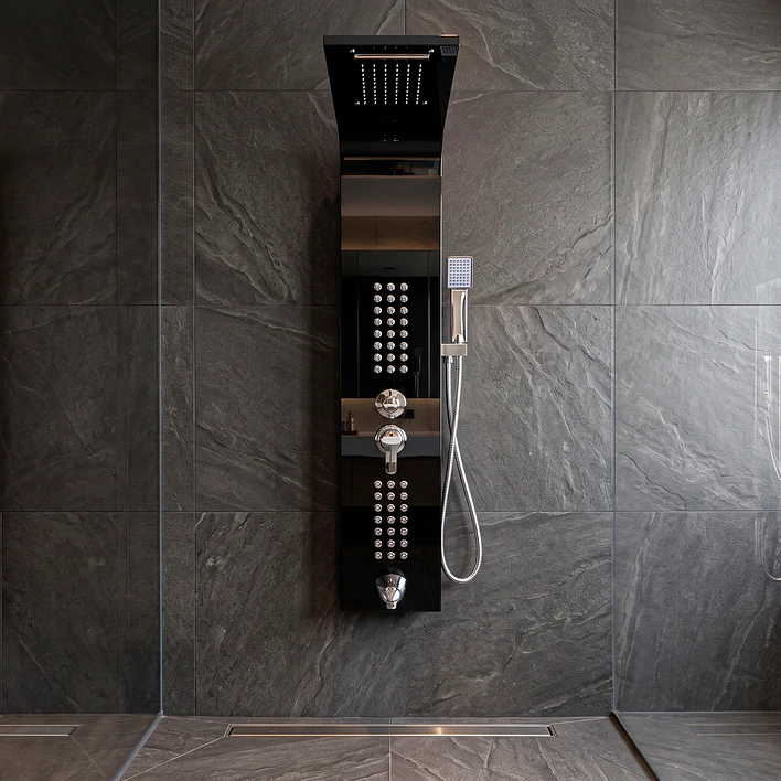 Columna Ducha Deluxe Negra CD127N 2