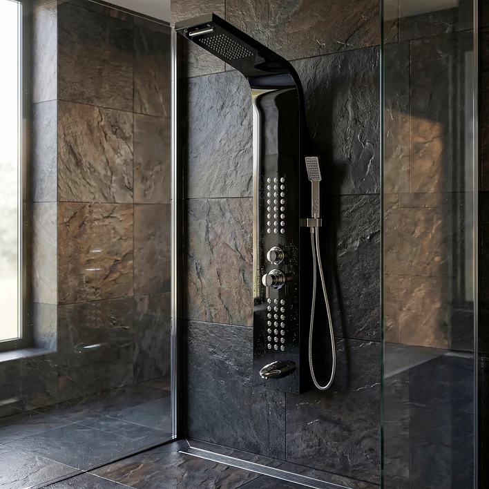 Columna Ducha Deluxe Negra CD127N 6