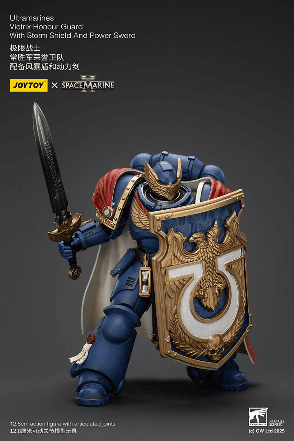 Ultramarines Guardia de Honor Victrix con Escudo de Tormenta y Espada de Poder 6