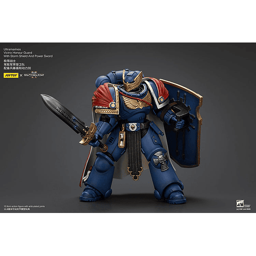 Ultramarines Guardia de Honor Victrix con Escudo de Tormenta y Espada de Poder 9
