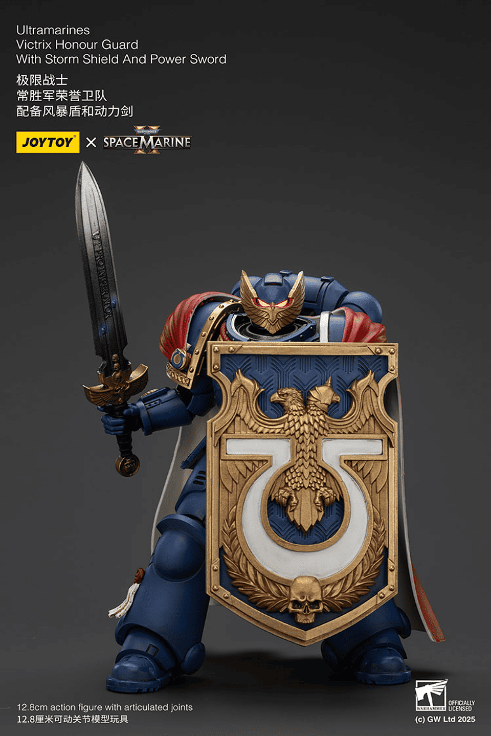Ultramarines Guardia de Honor Victrix con Escudo de Tormenta y Espada de Poder 10