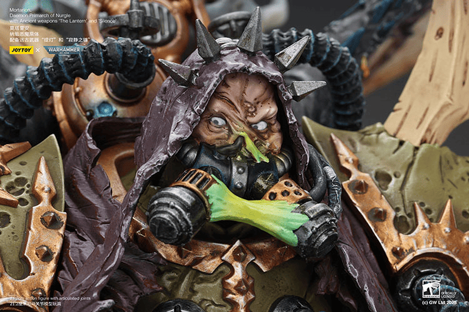 Demonio de Nurgle Primarca Mortarion Con las armas ancestrales 'La Linterna' y 'Silencio'. 13