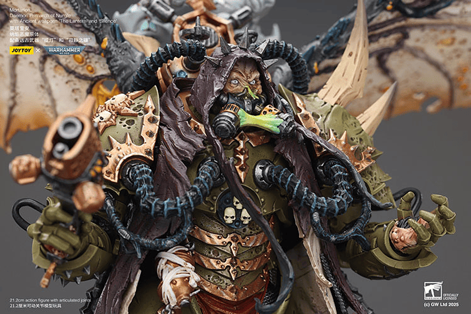 Demonio de Nurgle Primarca Mortarion Con las armas ancestrales 'La Linterna' y 'Silencio'. 14
