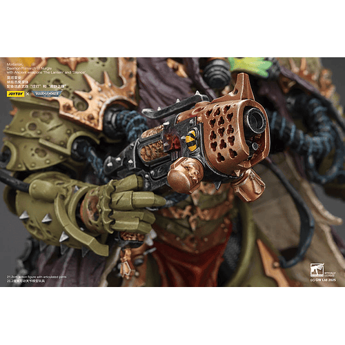 Demonio de Nurgle Primarca Mortarion Con las armas ancestrales 'La Linterna' y 'Silencio'. 15