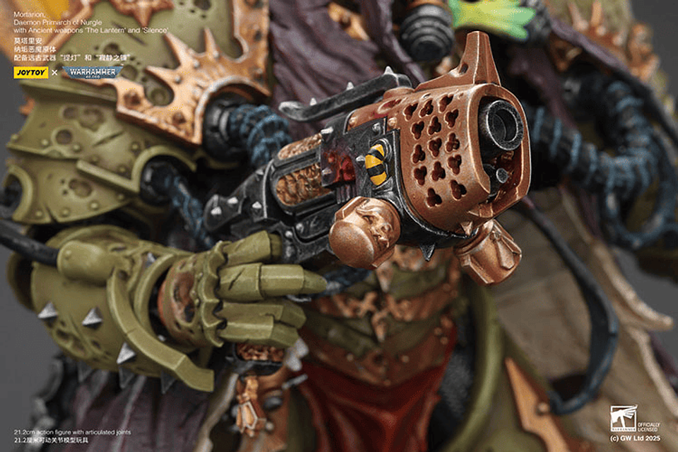 Demonio de Nurgle Primarca Mortarion Con las armas ancestrales 'La Linterna' y 'Silencio'. 15