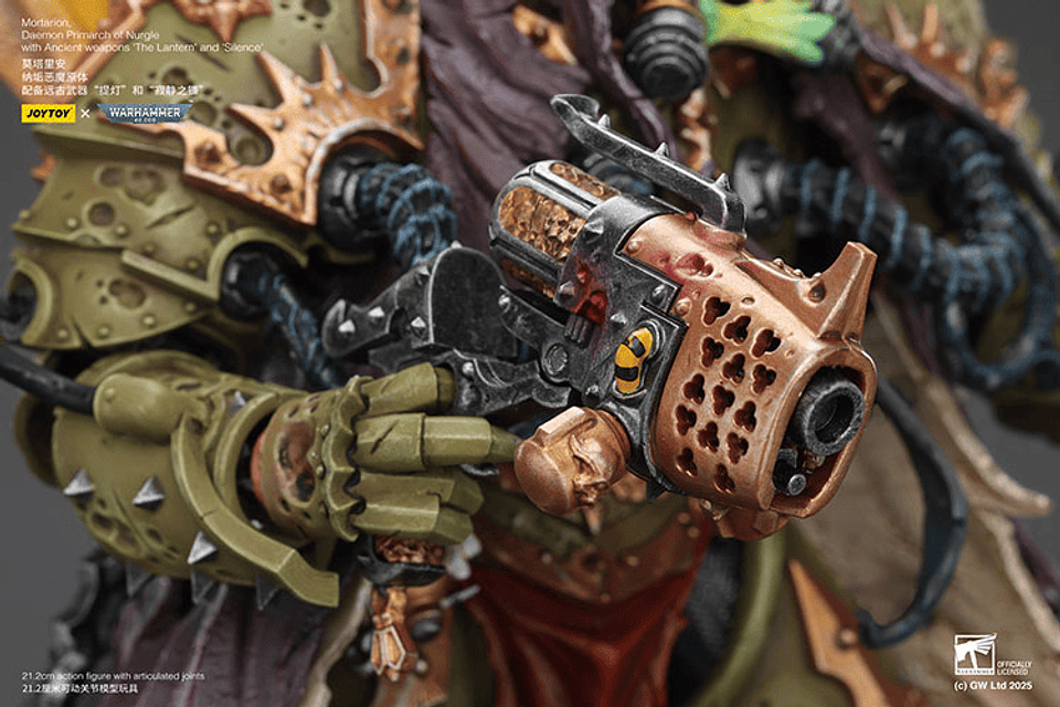 Demonio de Nurgle Primarca Mortarion Con las armas ancestrales 'La Linterna' y 'Silencio'. 16