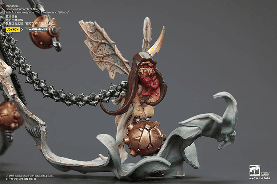Demonio de Nurgle Primarca Mortarion Con las armas ancestrales 'La Linterna' y 'Silencio'. 18