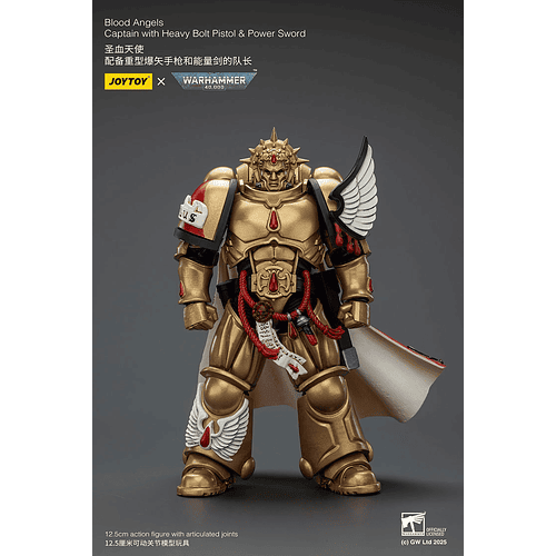 Blood Angels Capitán con Pistola Bólter Pesada y Espada de Energía 7