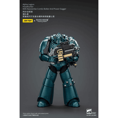 Alpha Legion Cazador de Cabezas con Bólter combinado Banestrike y daga de energía 2