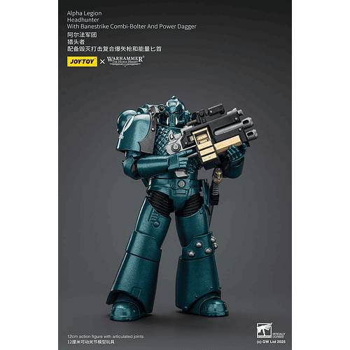Alpha Legion Cazador de Cabezas con Bólter combinado Banestrike y daga de energía 3