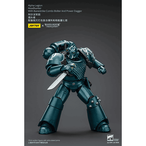 Alpha Legion Cazador de Cabezas con Bólter combinado Banestrike y daga de energía 8