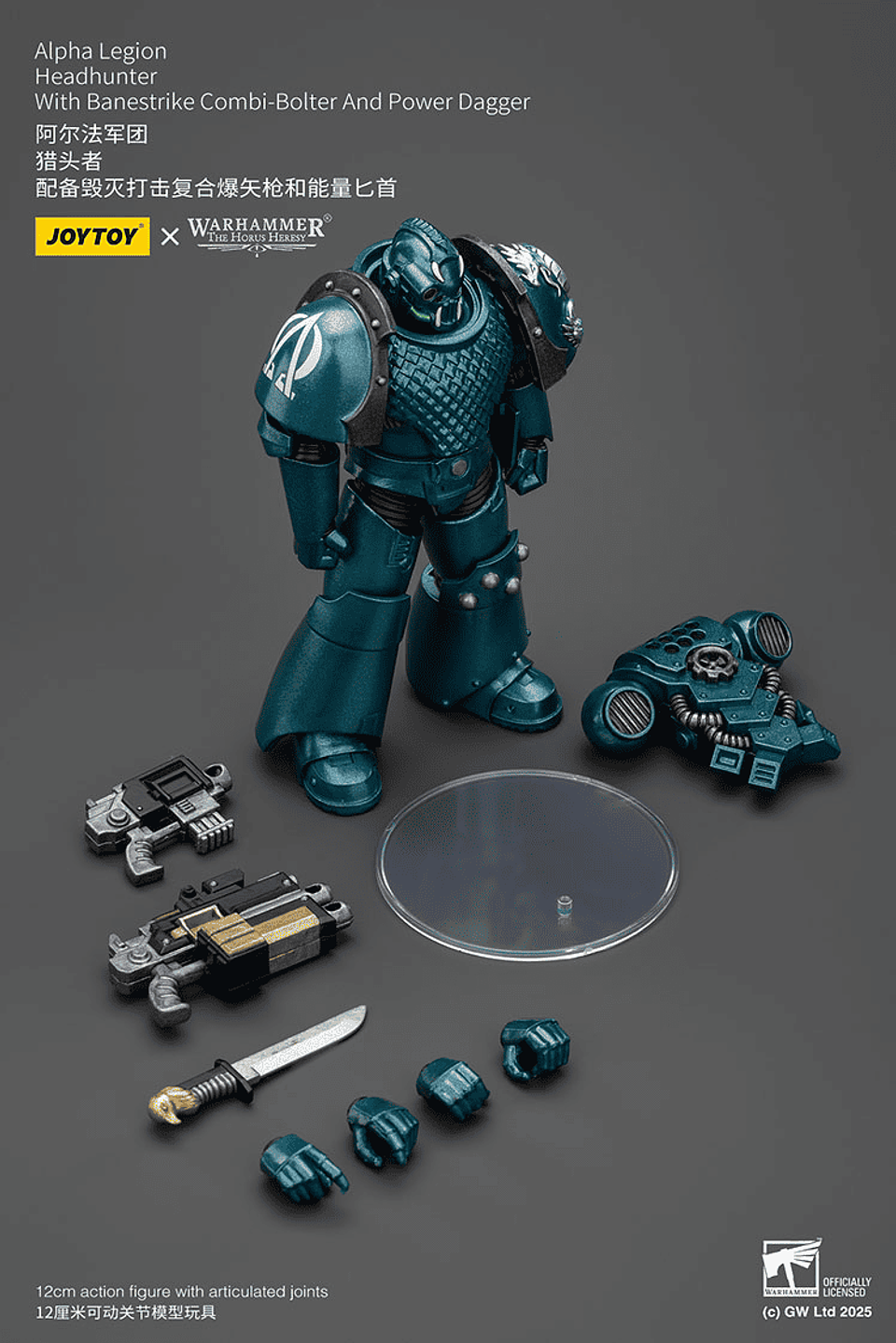 Alpha Legion Cazador de Cabezas con Bólter combinado Banestrike y daga de energía 10