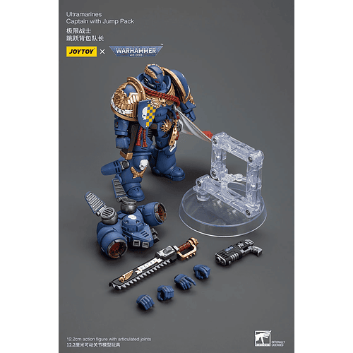 Ultramarines Capitán con Mochila de Salto 9
