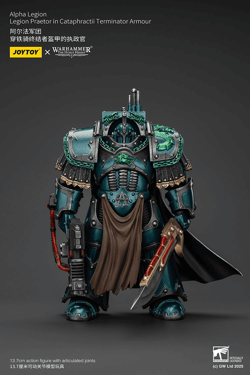 Alpha Legion Pretor con armadura de exterminador Cataphractii 2