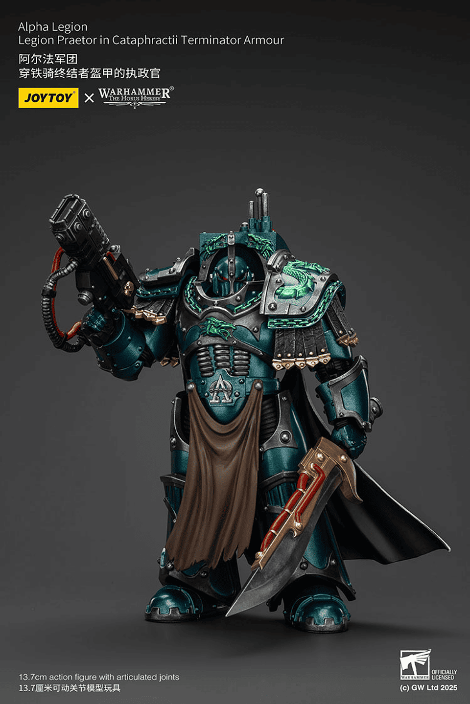 Alpha Legion Pretor con armadura de exterminador Cataphractii 3